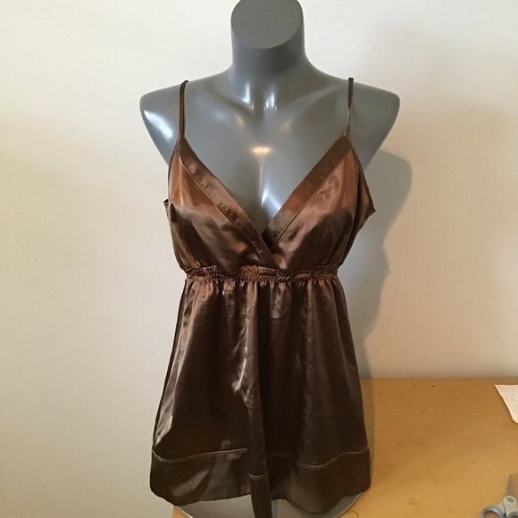 Gegrge Brown Satin Camisole - Picture 1 of 9